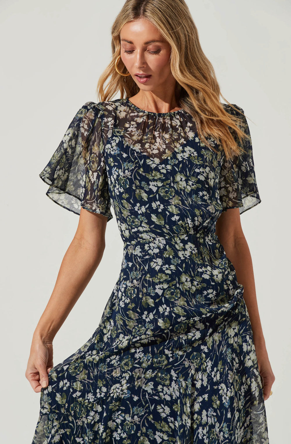 Blue Green Floral