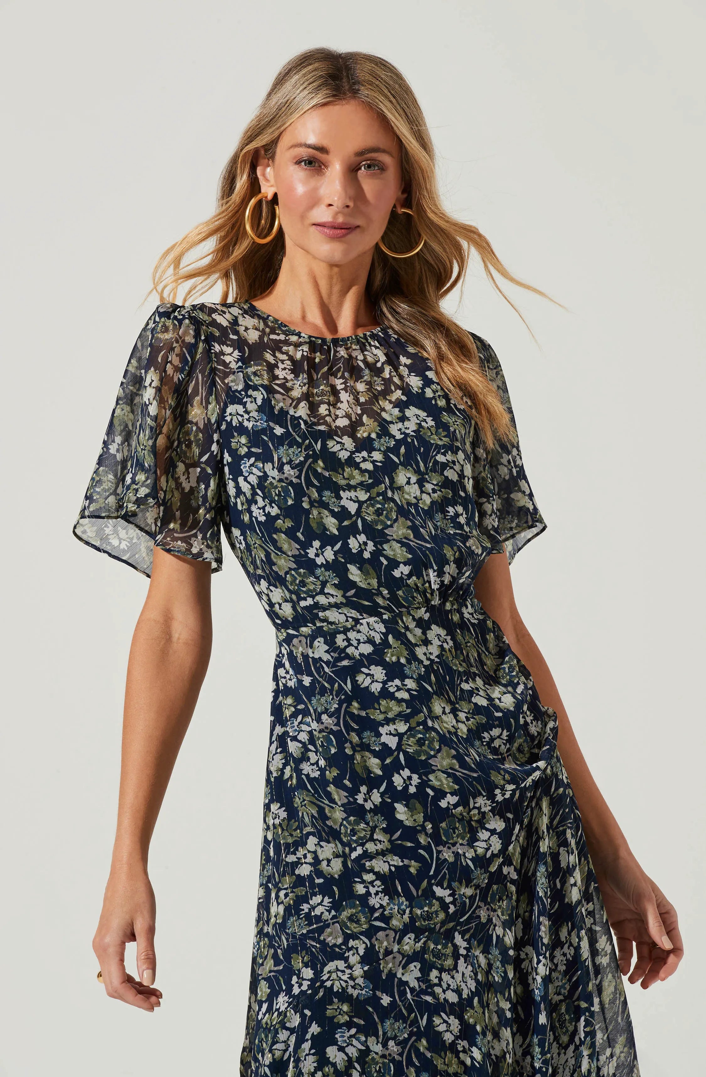 Blue Green Floral