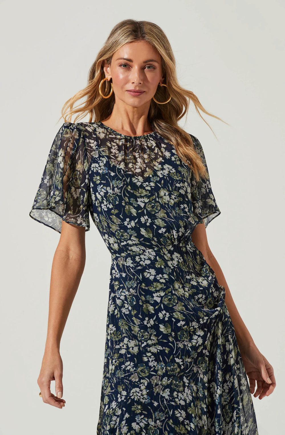 Blue Green Floral