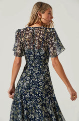 Blue Green Floral