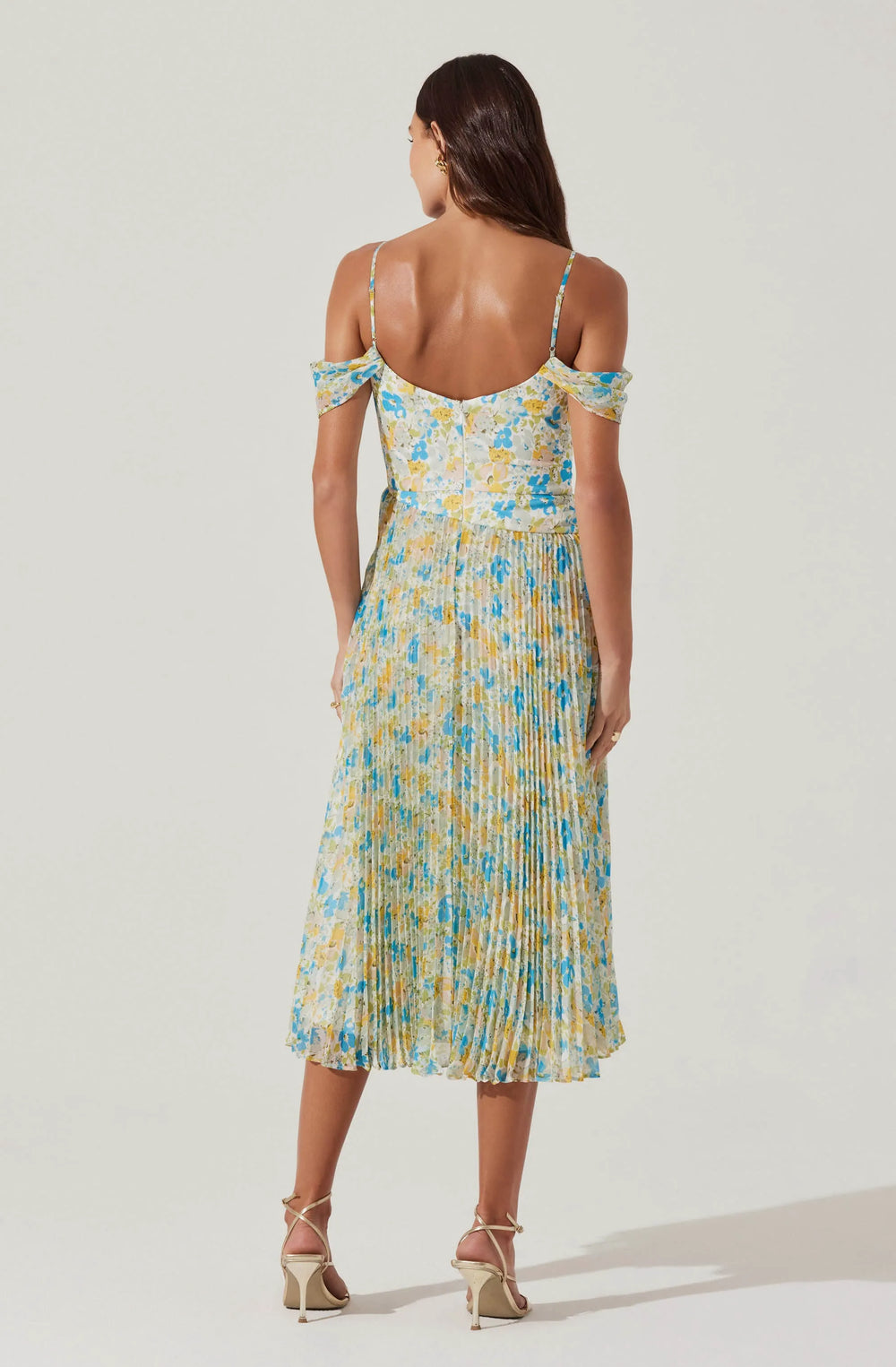 Blue yellow floral