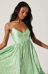 Mint polka dot