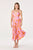 Orange pink floral