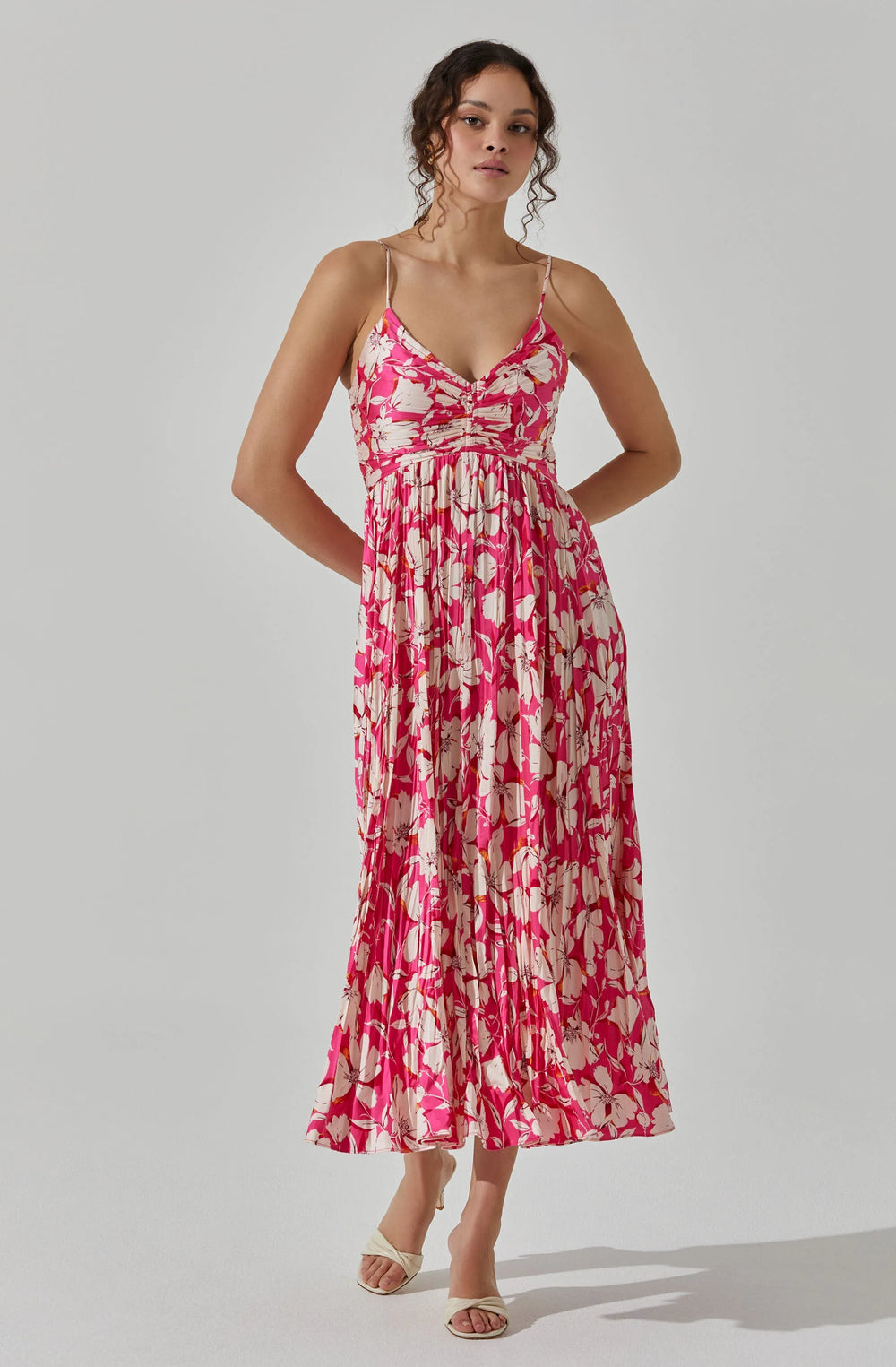 Pink cream floral