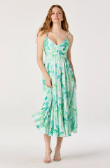 Teal multi floral