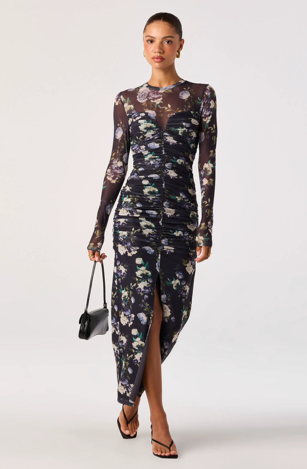 Blue multi floral