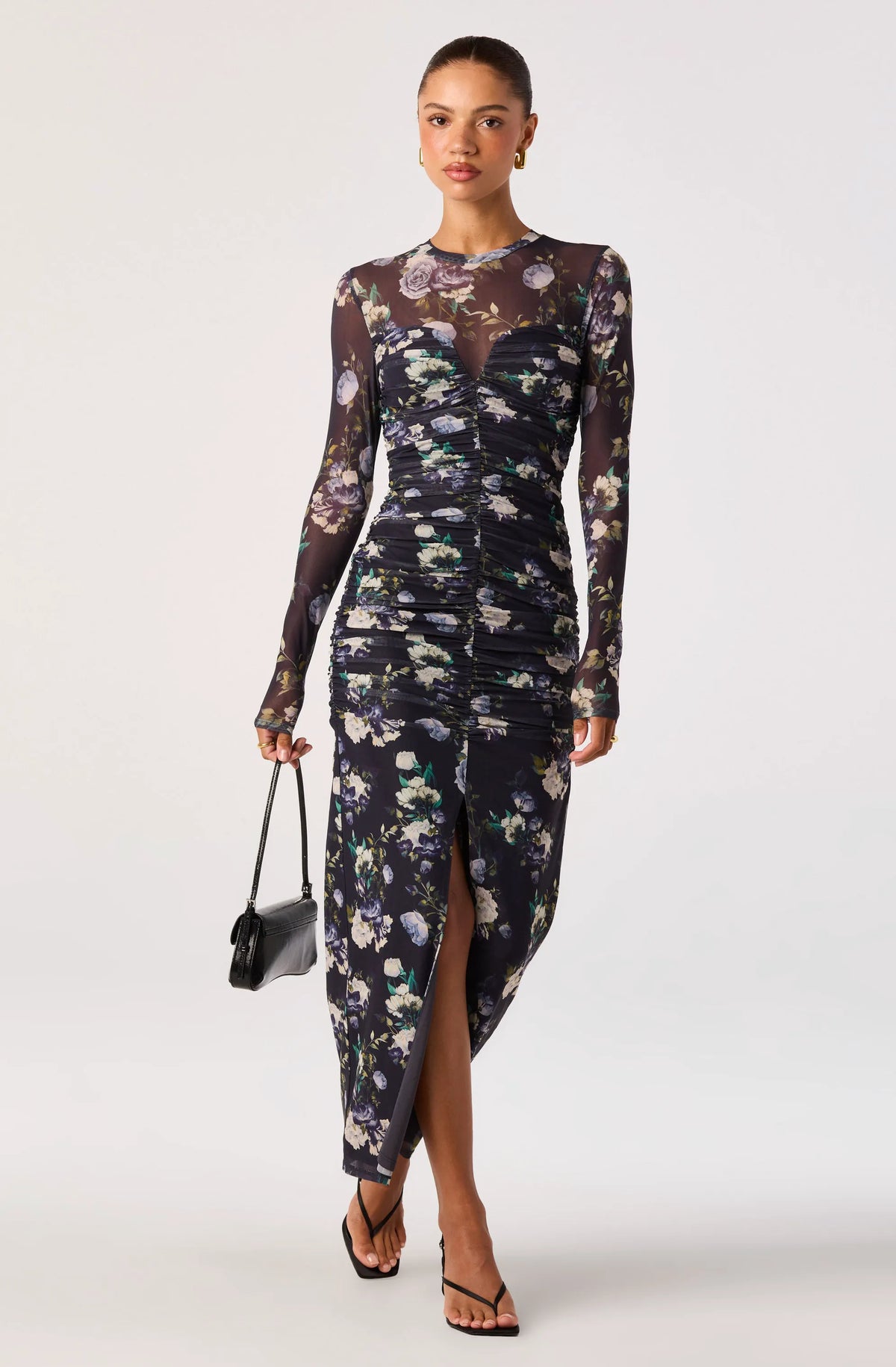 Blue multi floral