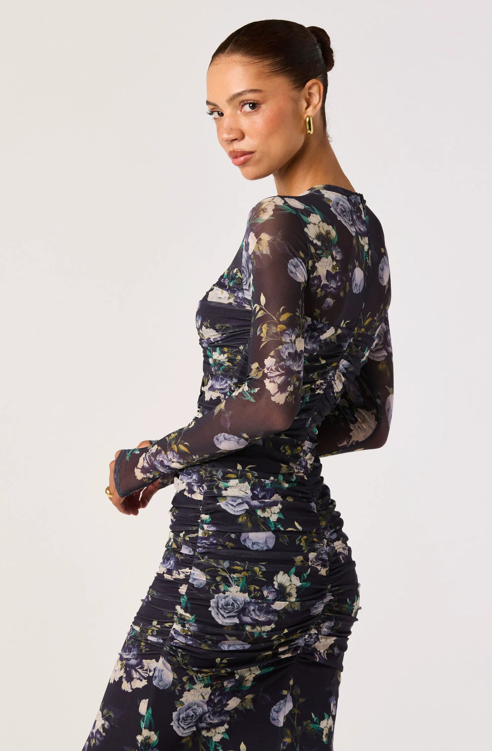 Blue multi floral