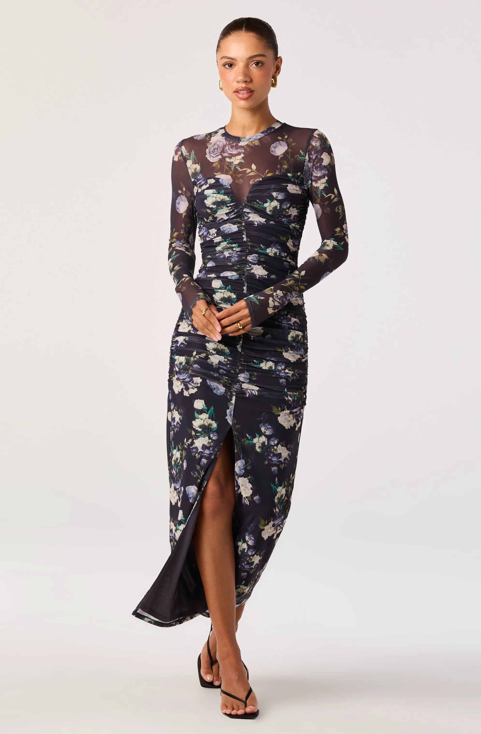 Blue multi floral