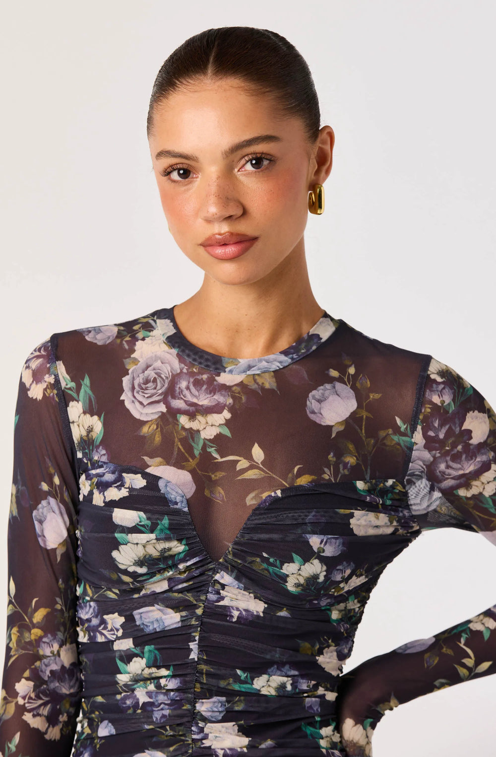 Blue multi floral