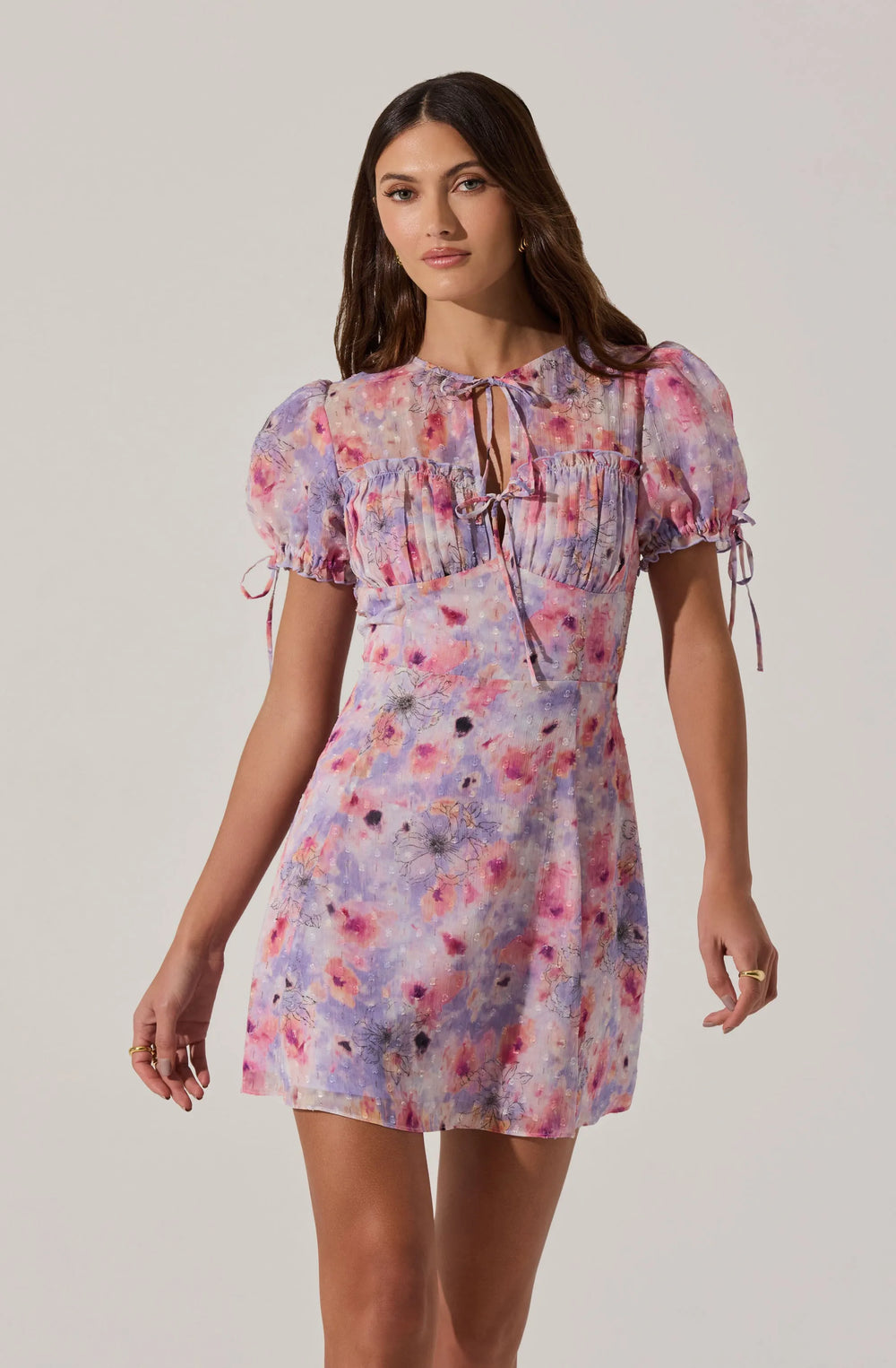 Purple pink floral
