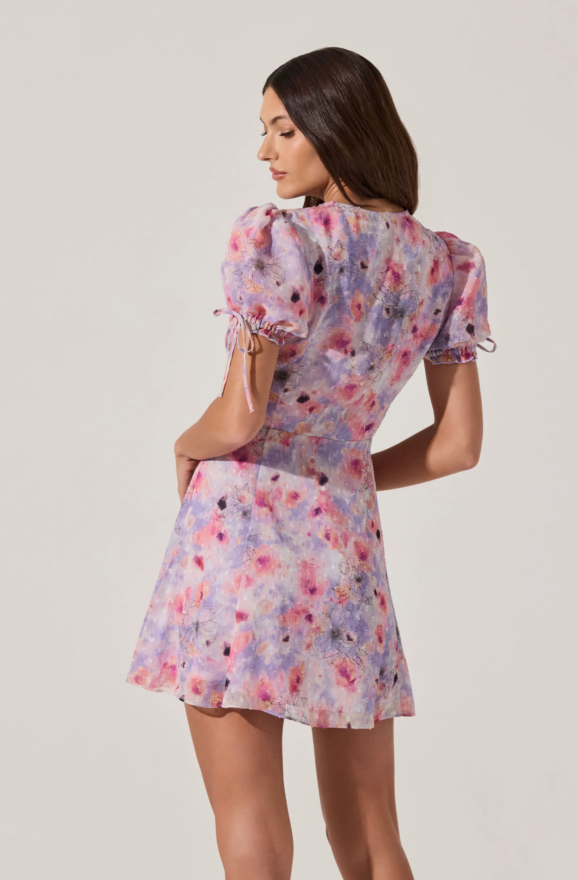 Purple pink floral