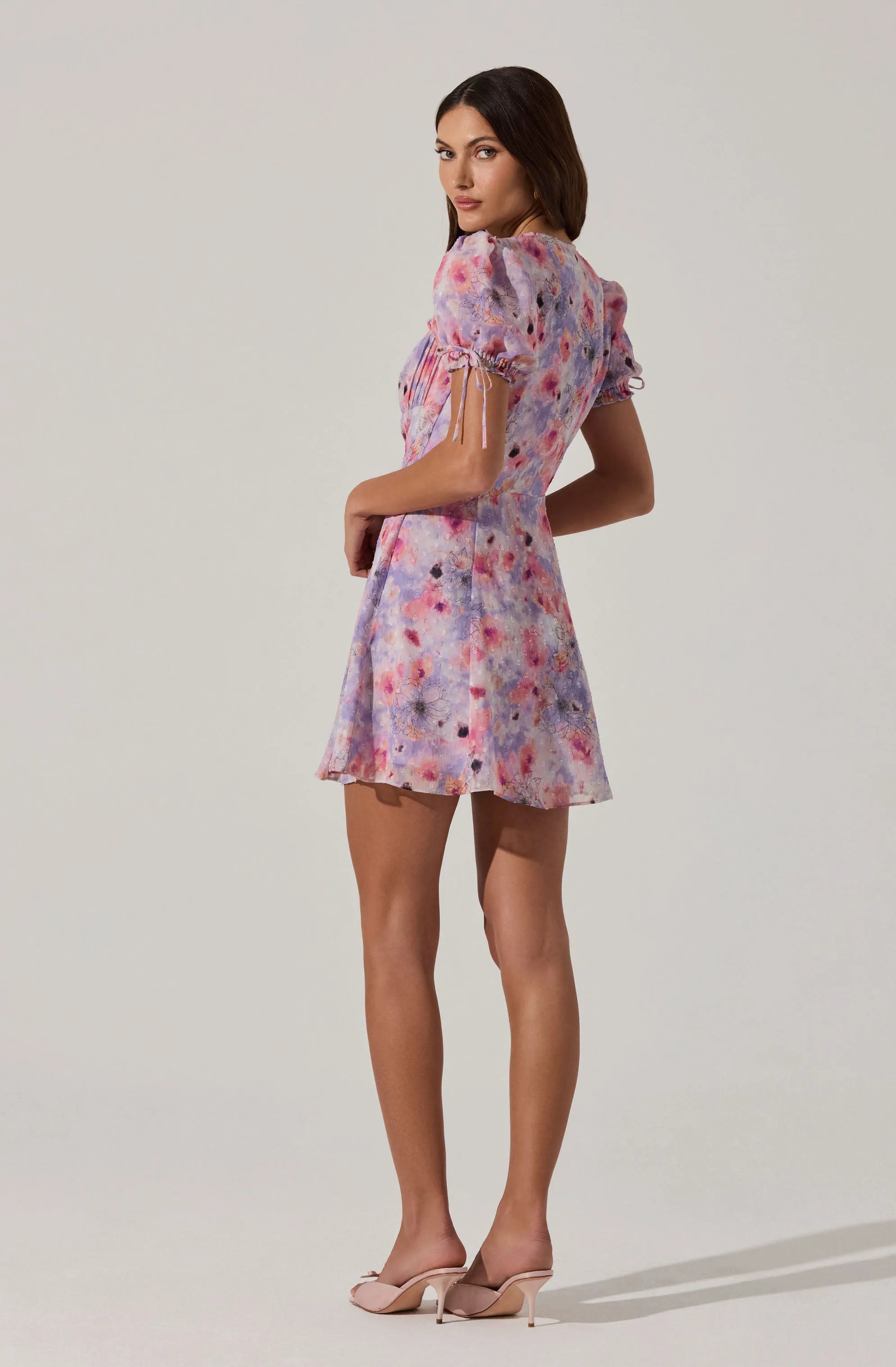 Purple pink floral