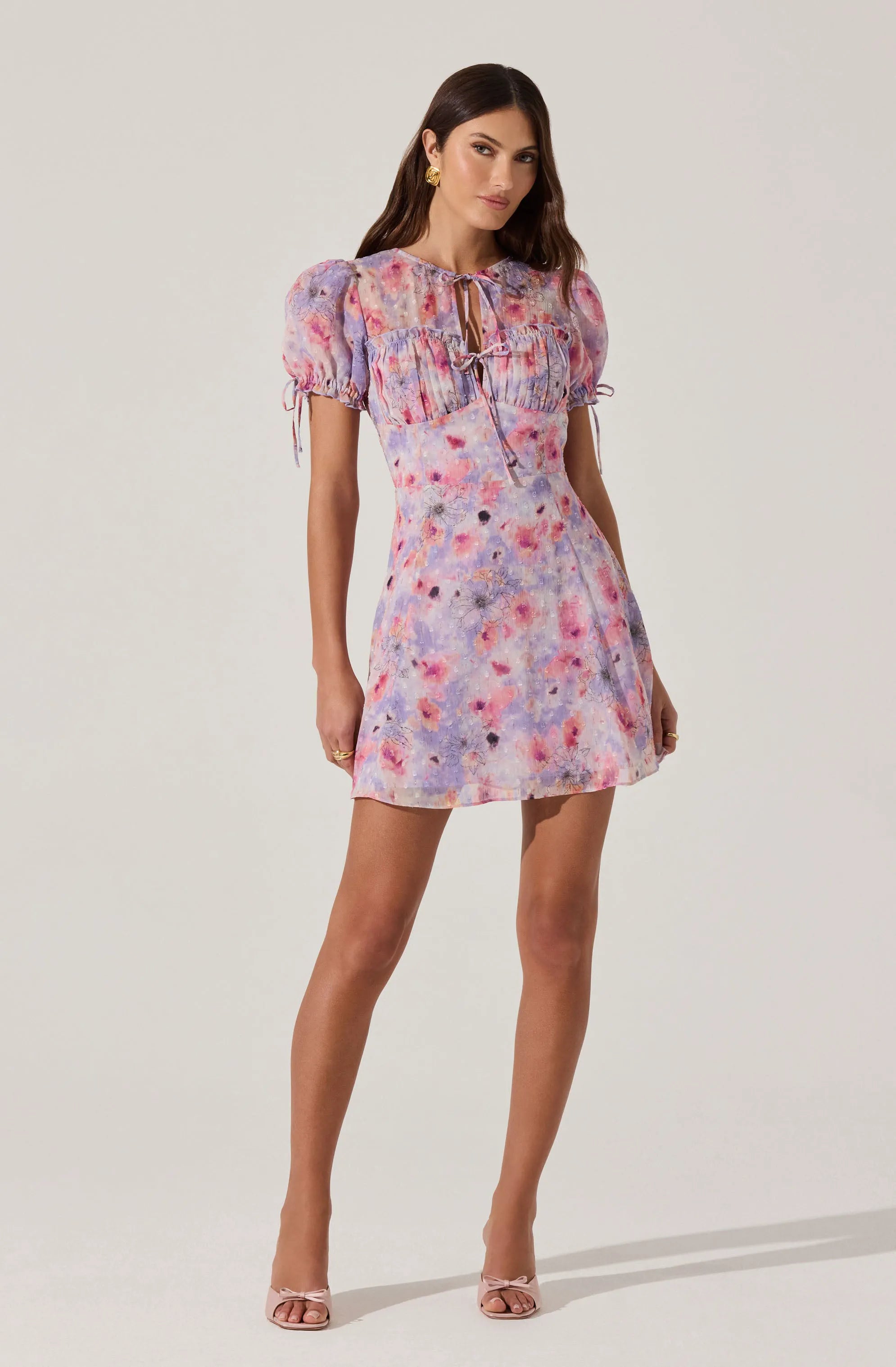 Purple pink floral