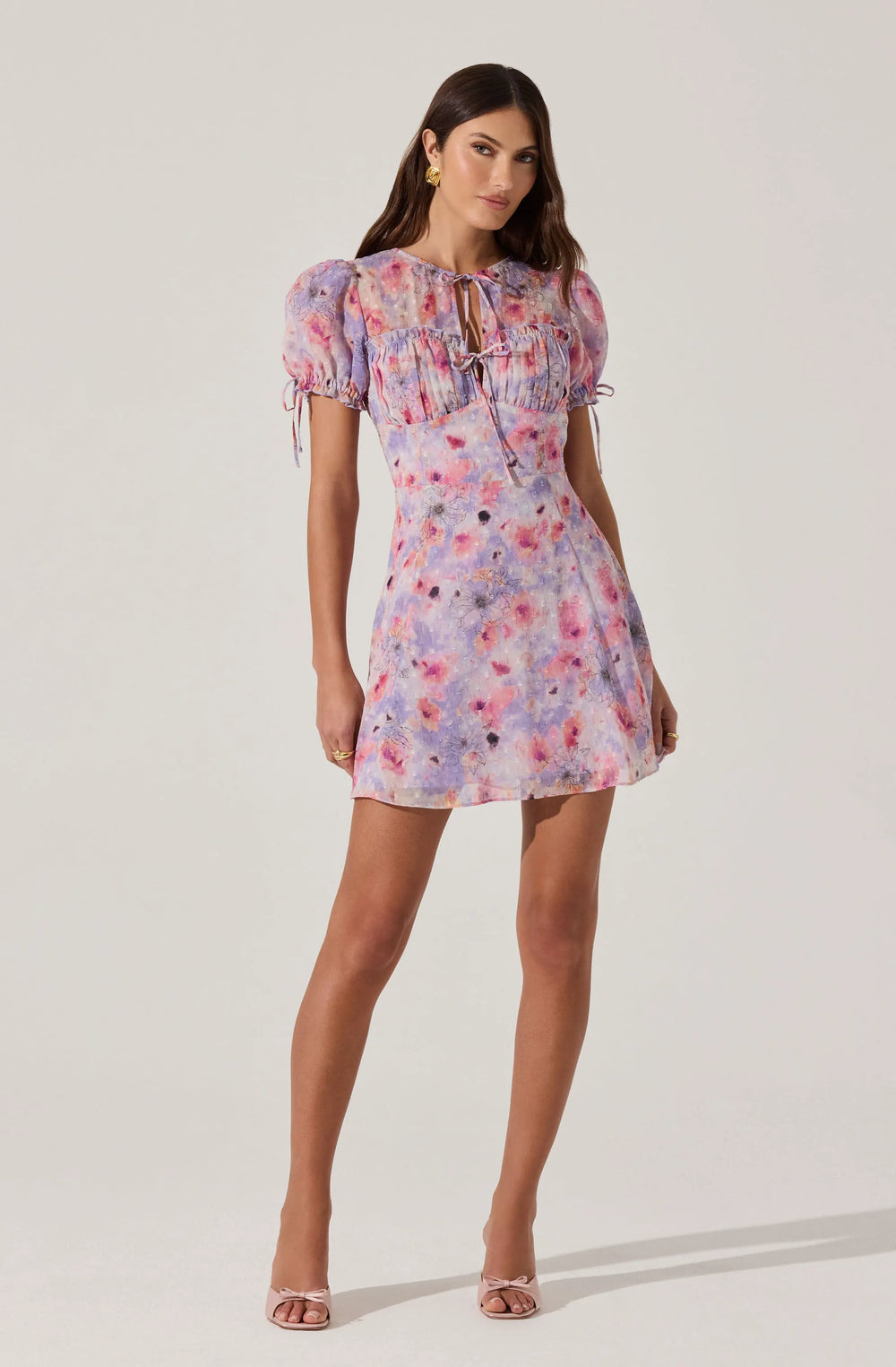 Purple pink floral