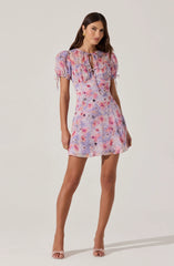 Purple pink floral