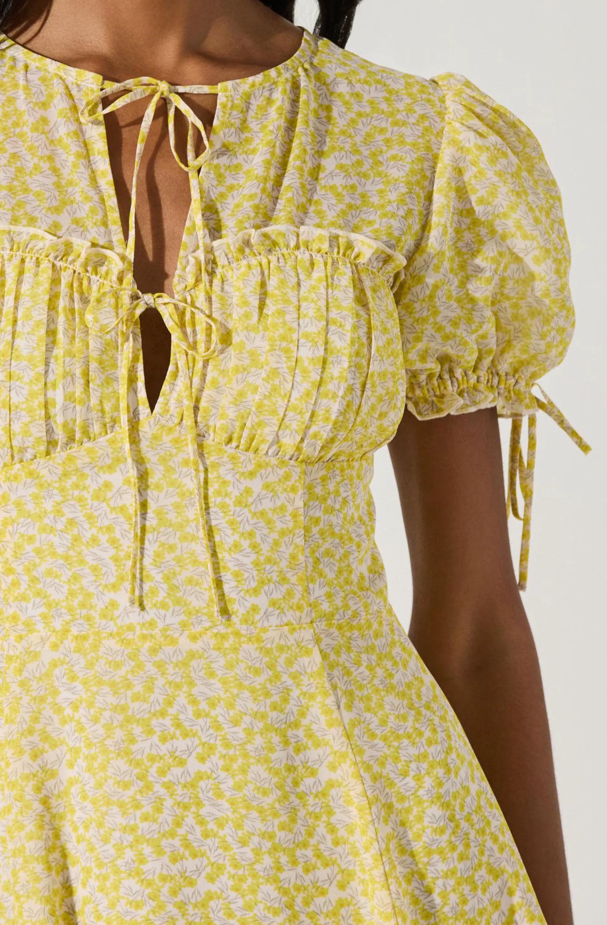 Yellow ditsy floral