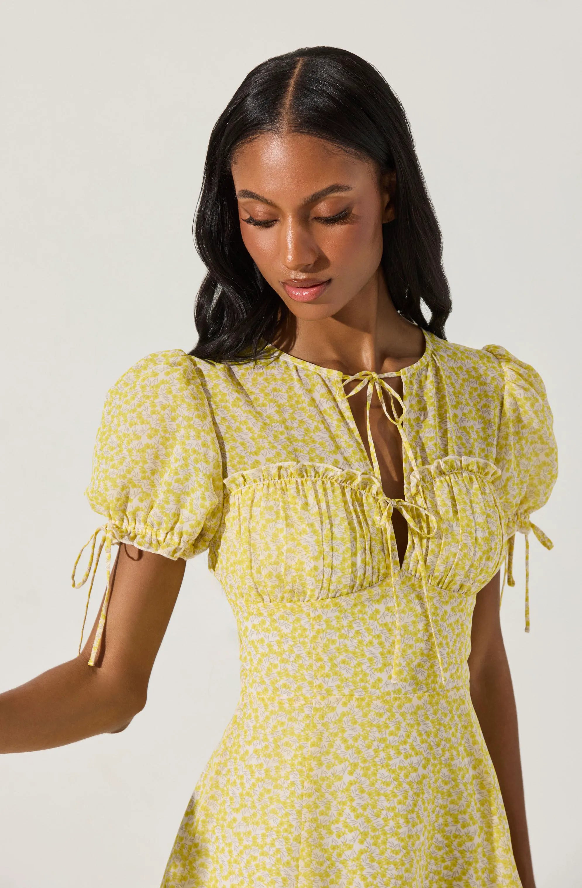 Yellow ditsy floral