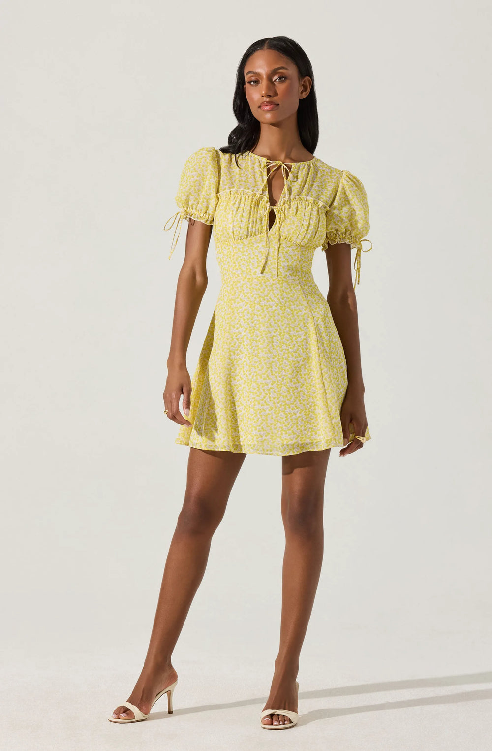 Yellow ditsy floral