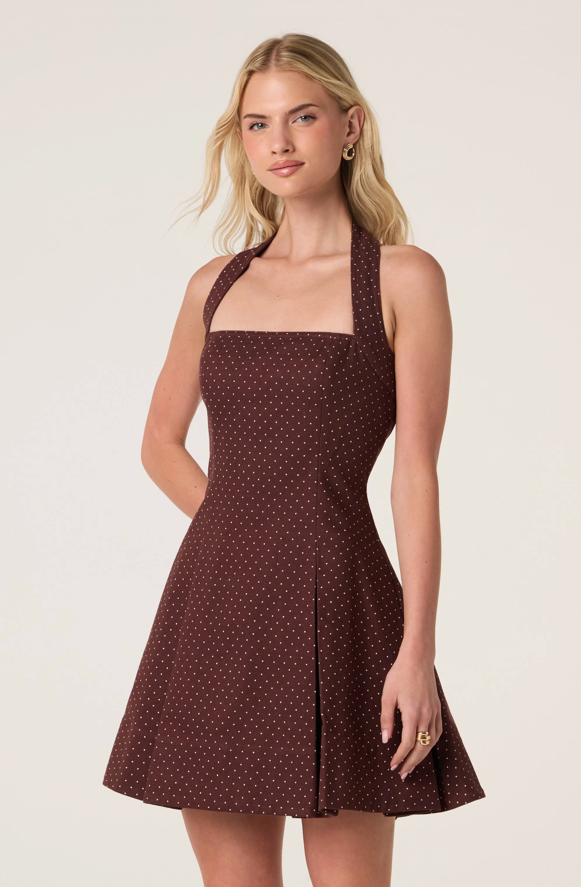 Brown polka dot