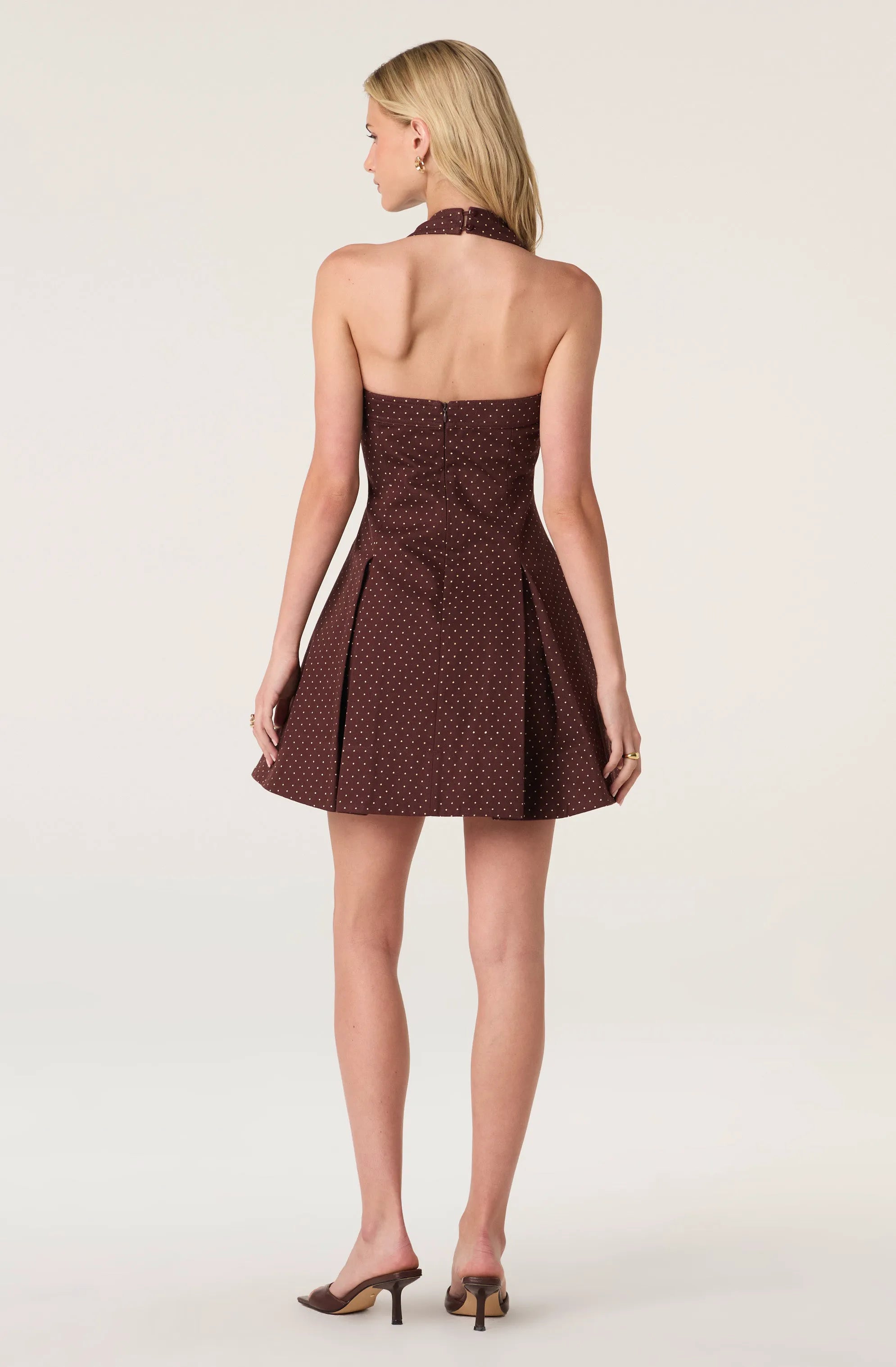 Brown polka dot