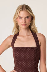 Brown polka dot