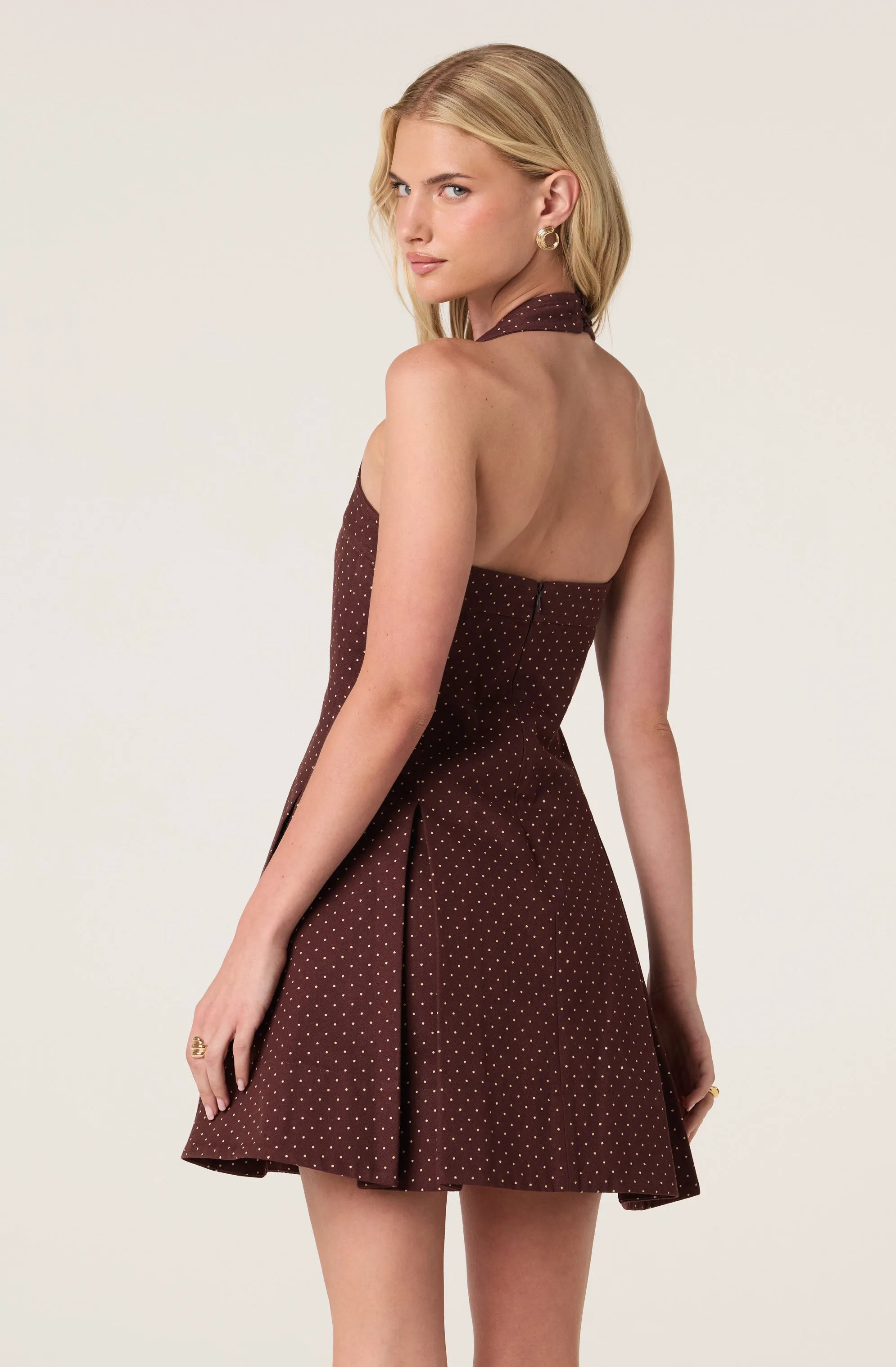Brown polka dot