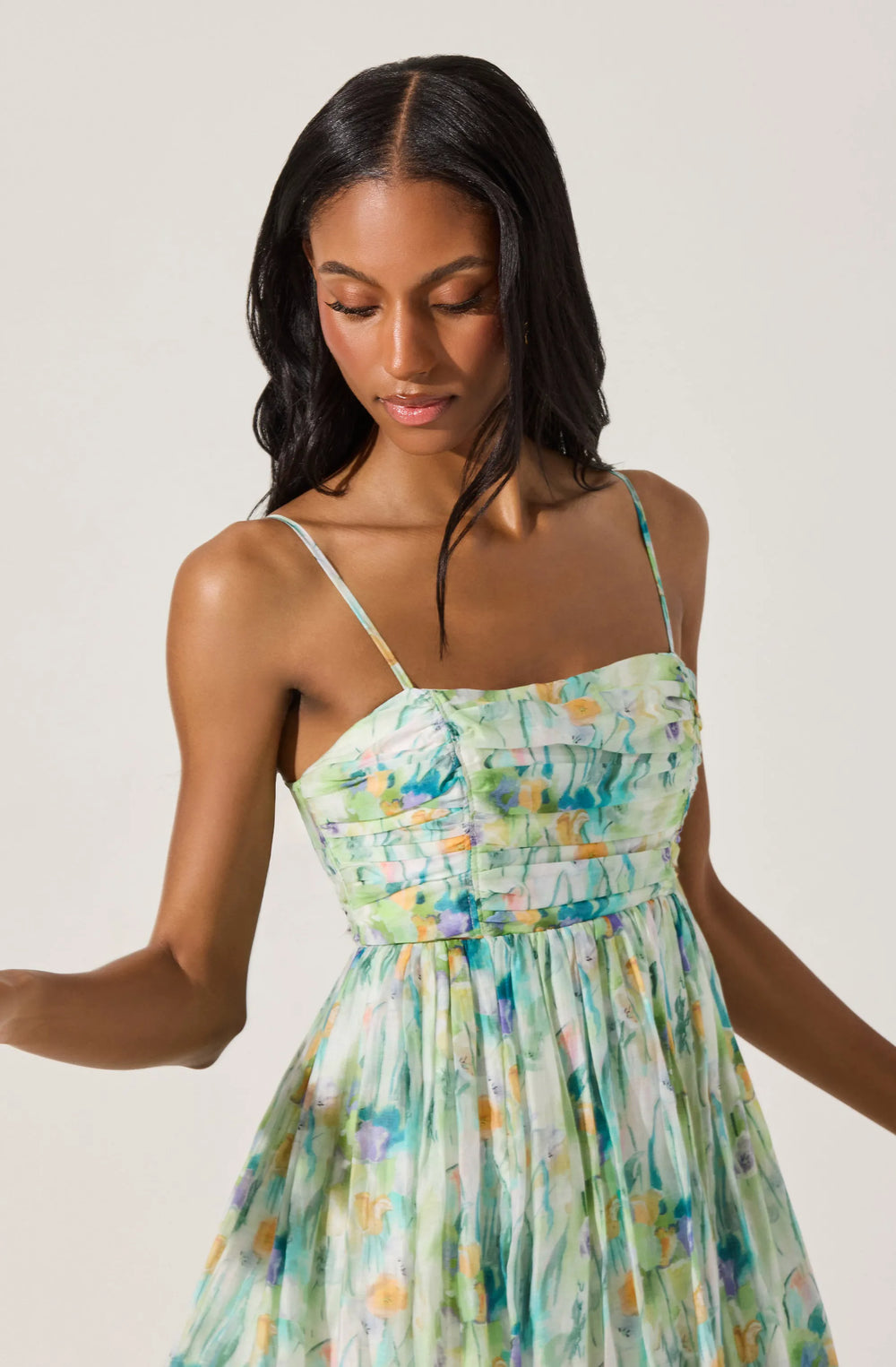 Green abstract fl