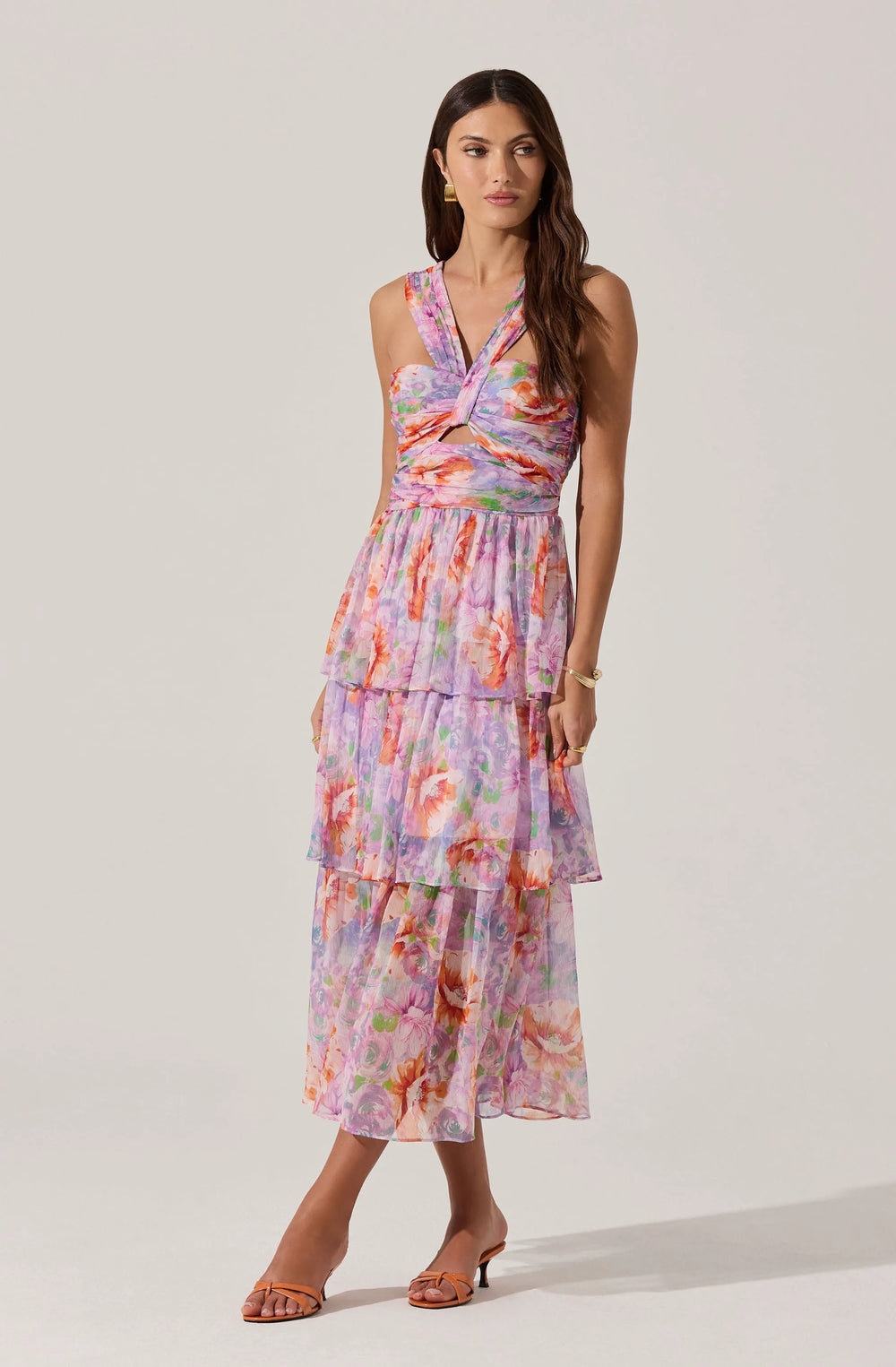 Purple multi floral