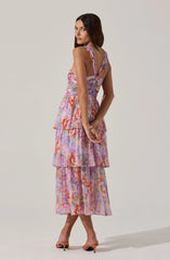 Purple multi floral
