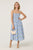 Blue cream floral
