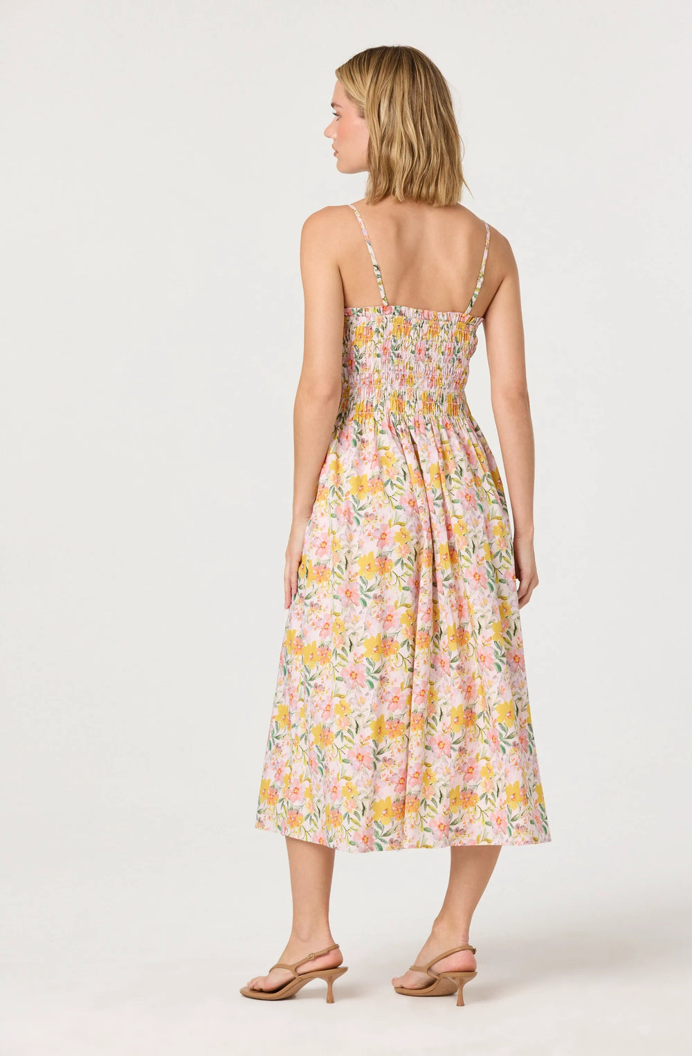 Pink yellow floral