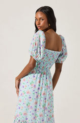 Blue purple floral