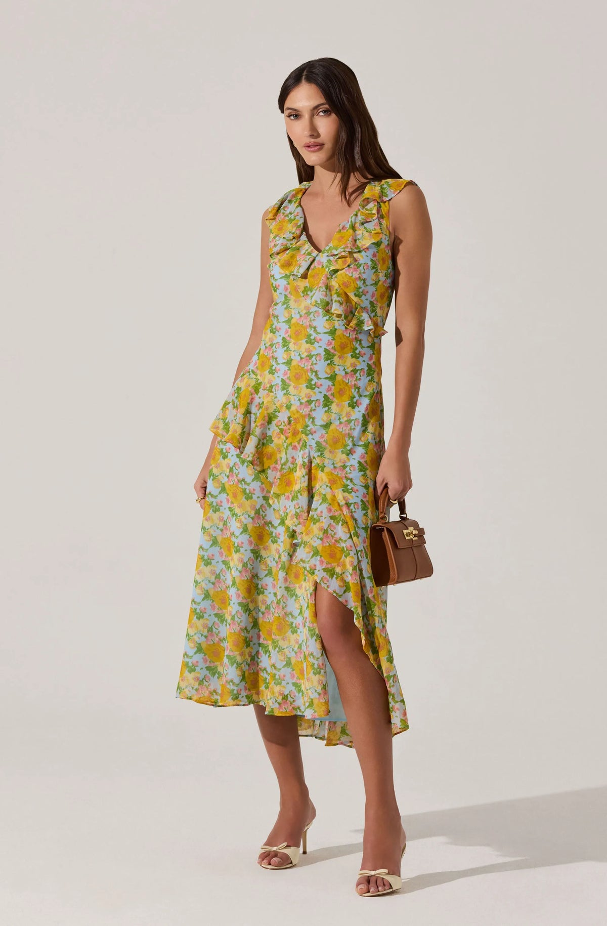 Blue multi floral