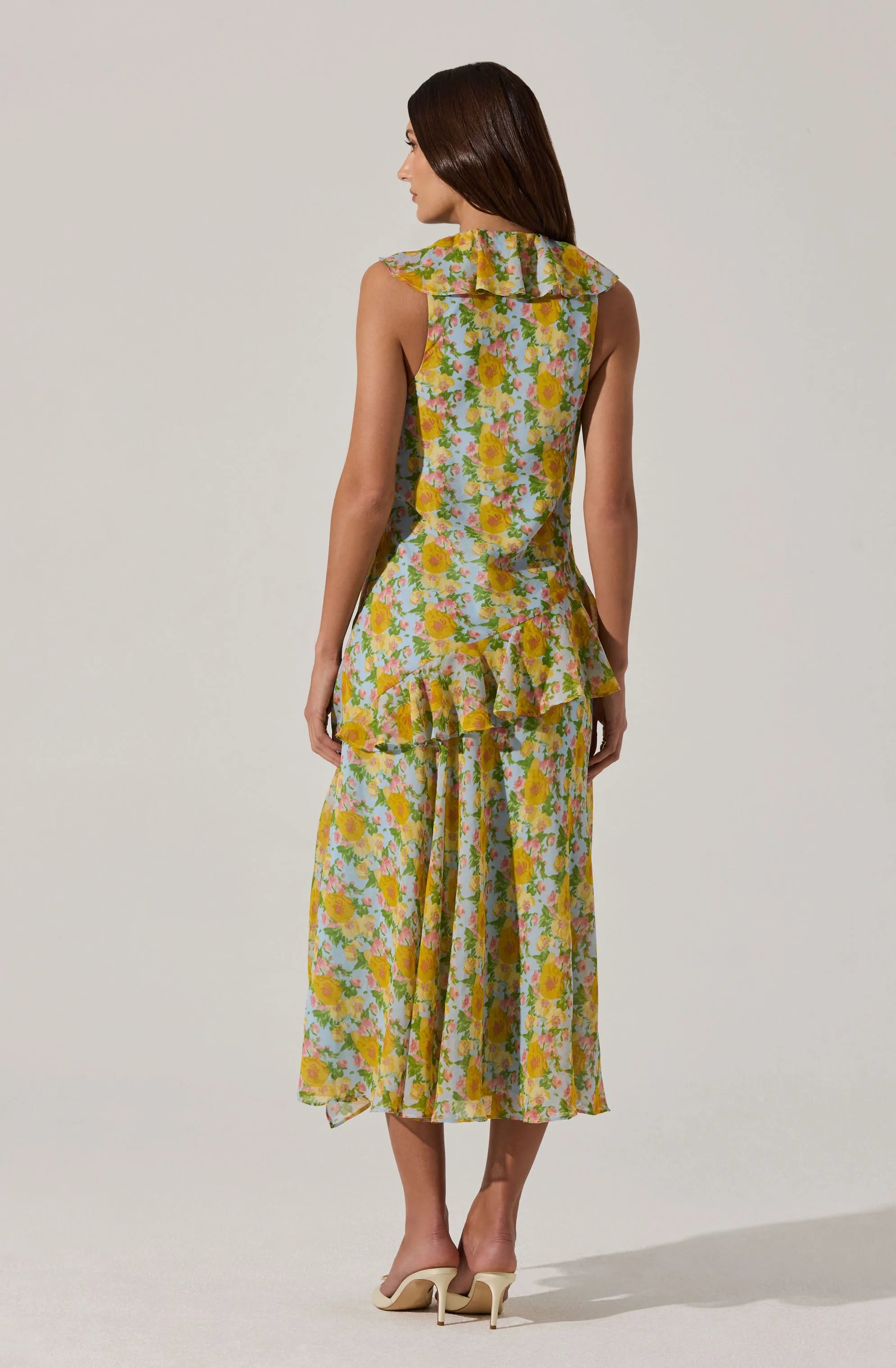 Blue multi floral