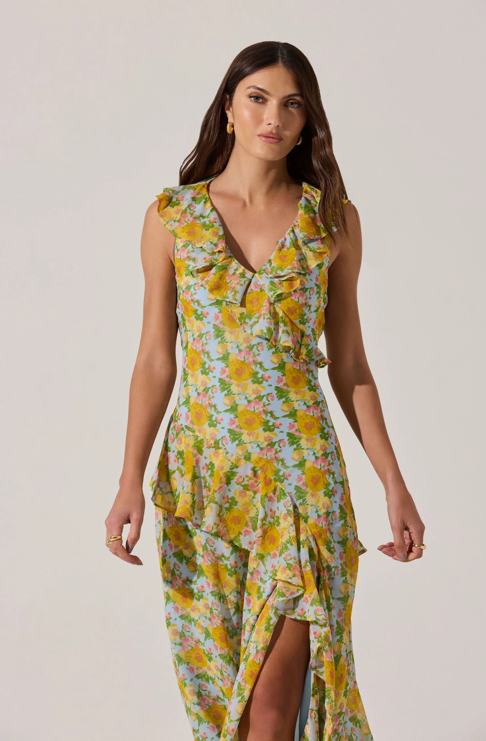 Blue multi floral