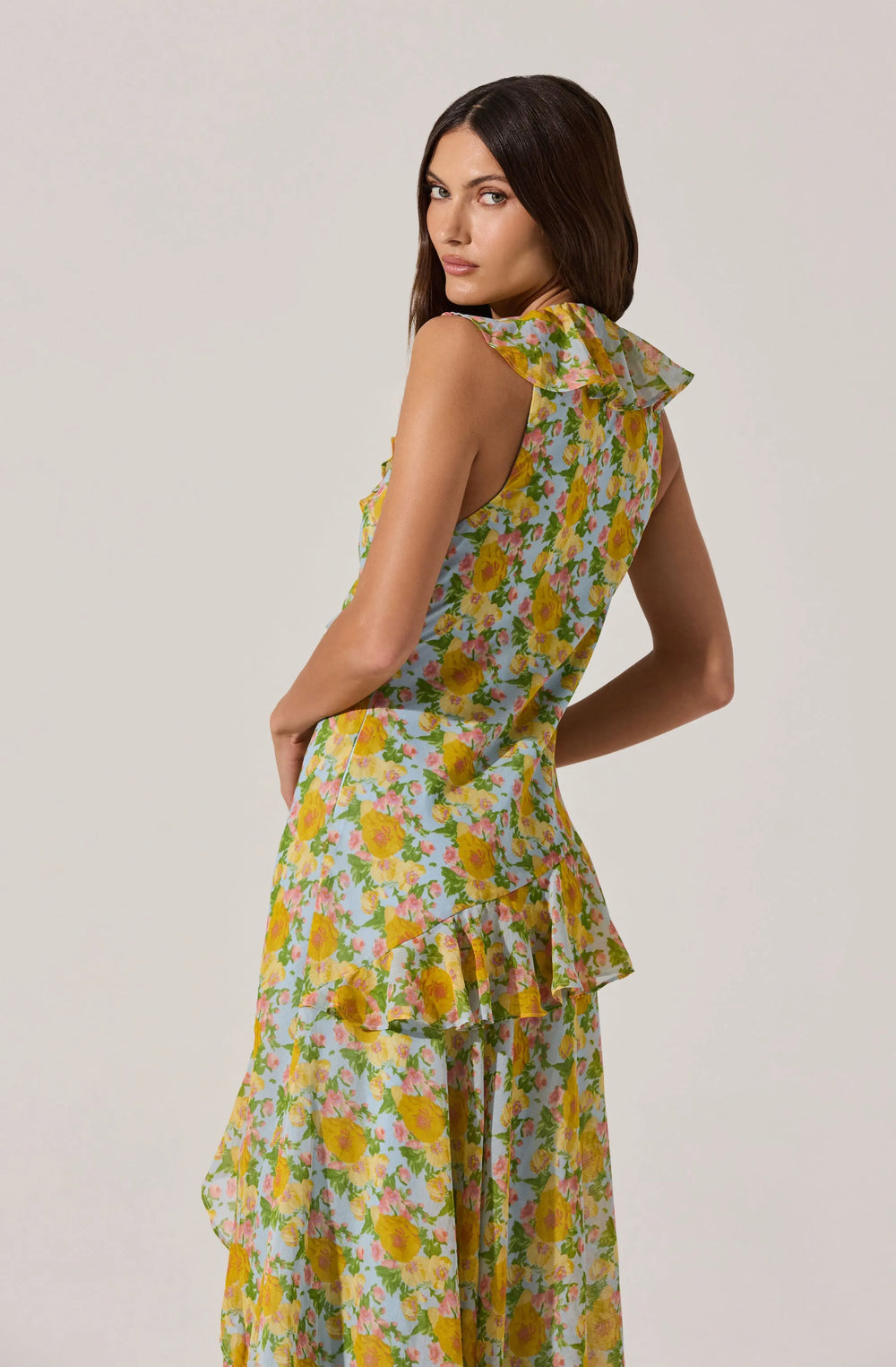Blue multi floral