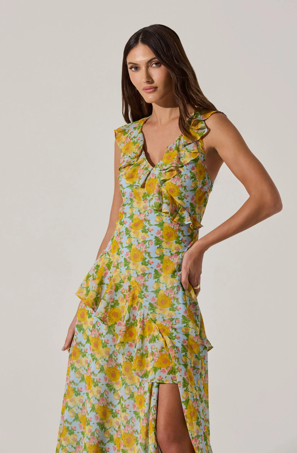 Blue multi floral