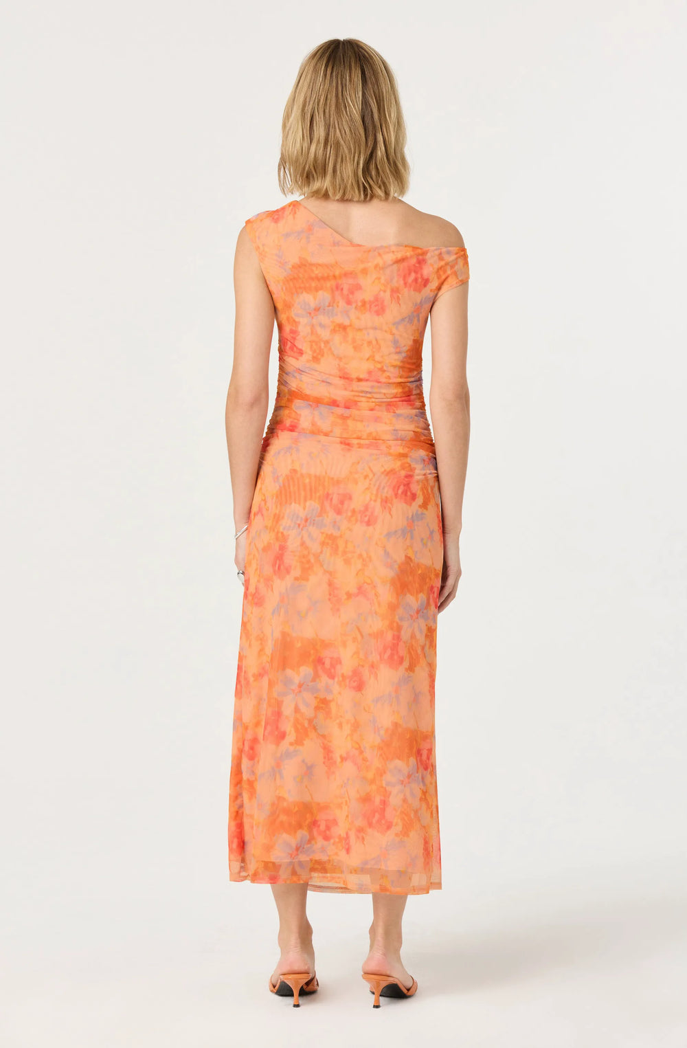 Orange multi floral