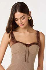 Brown gingham