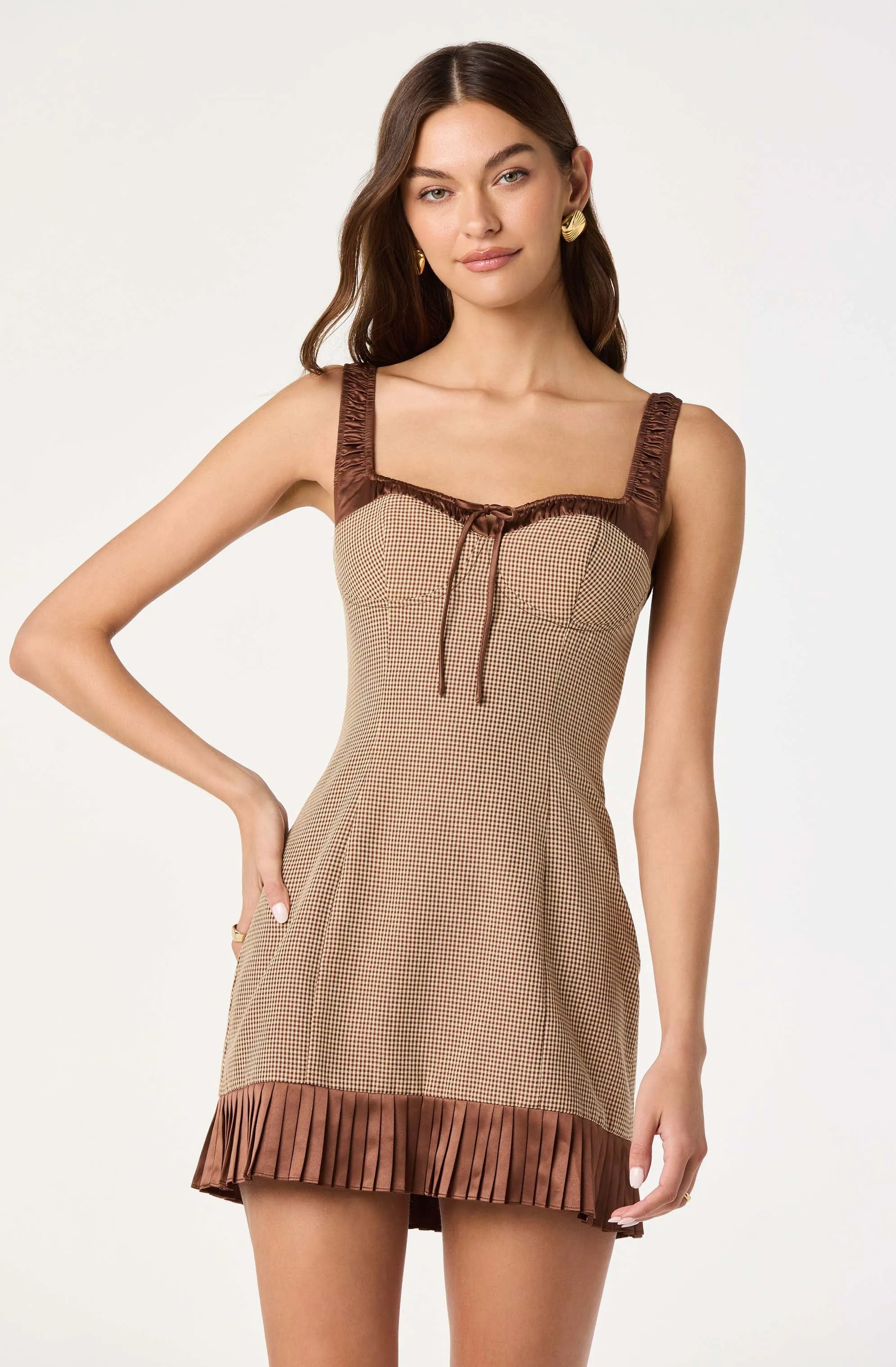 Brown gingham