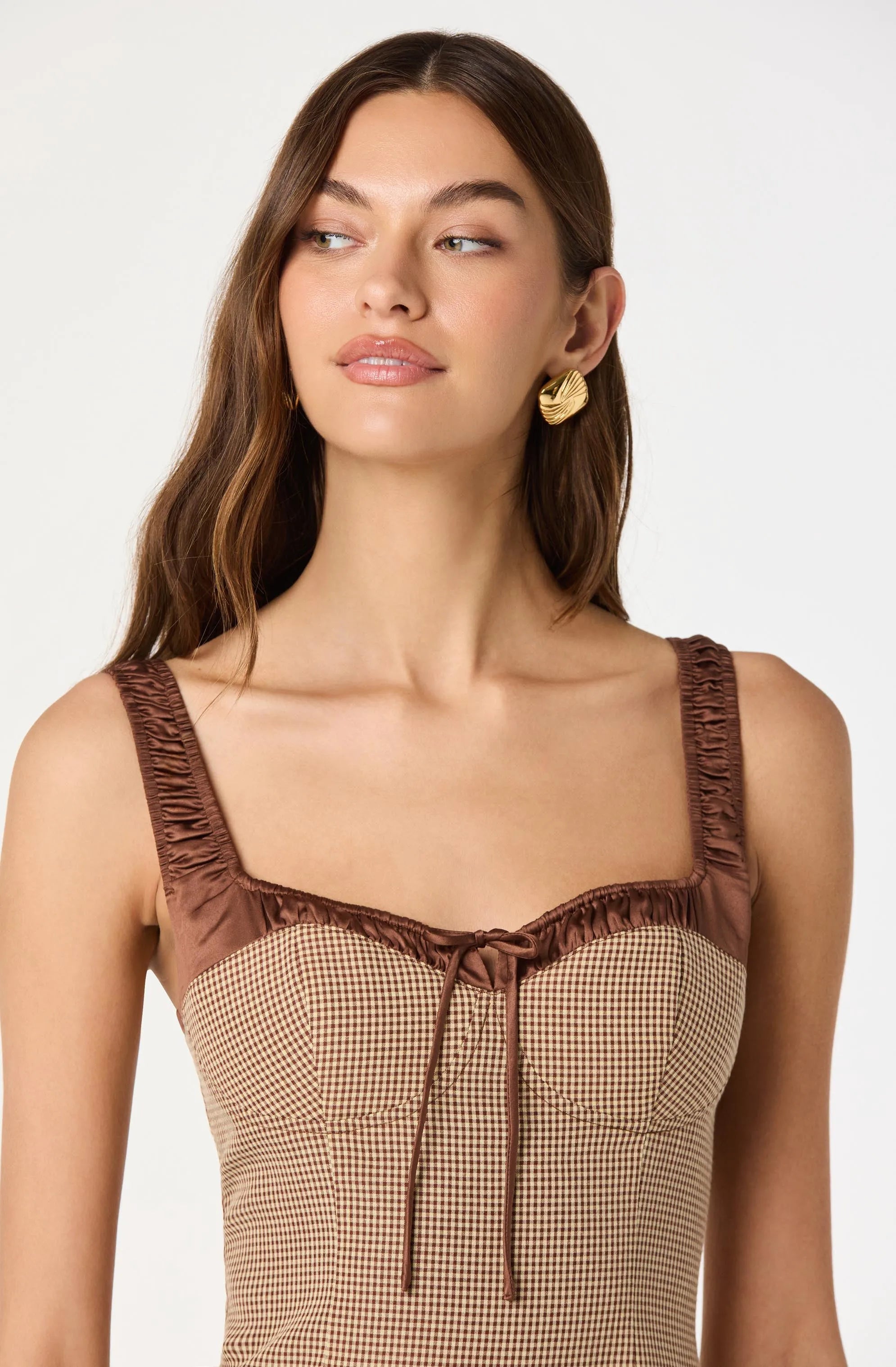 Brown gingham