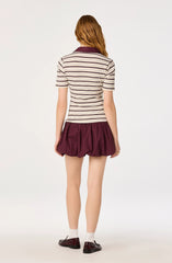 Burgundy stripe