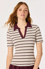 Burgundy stripe