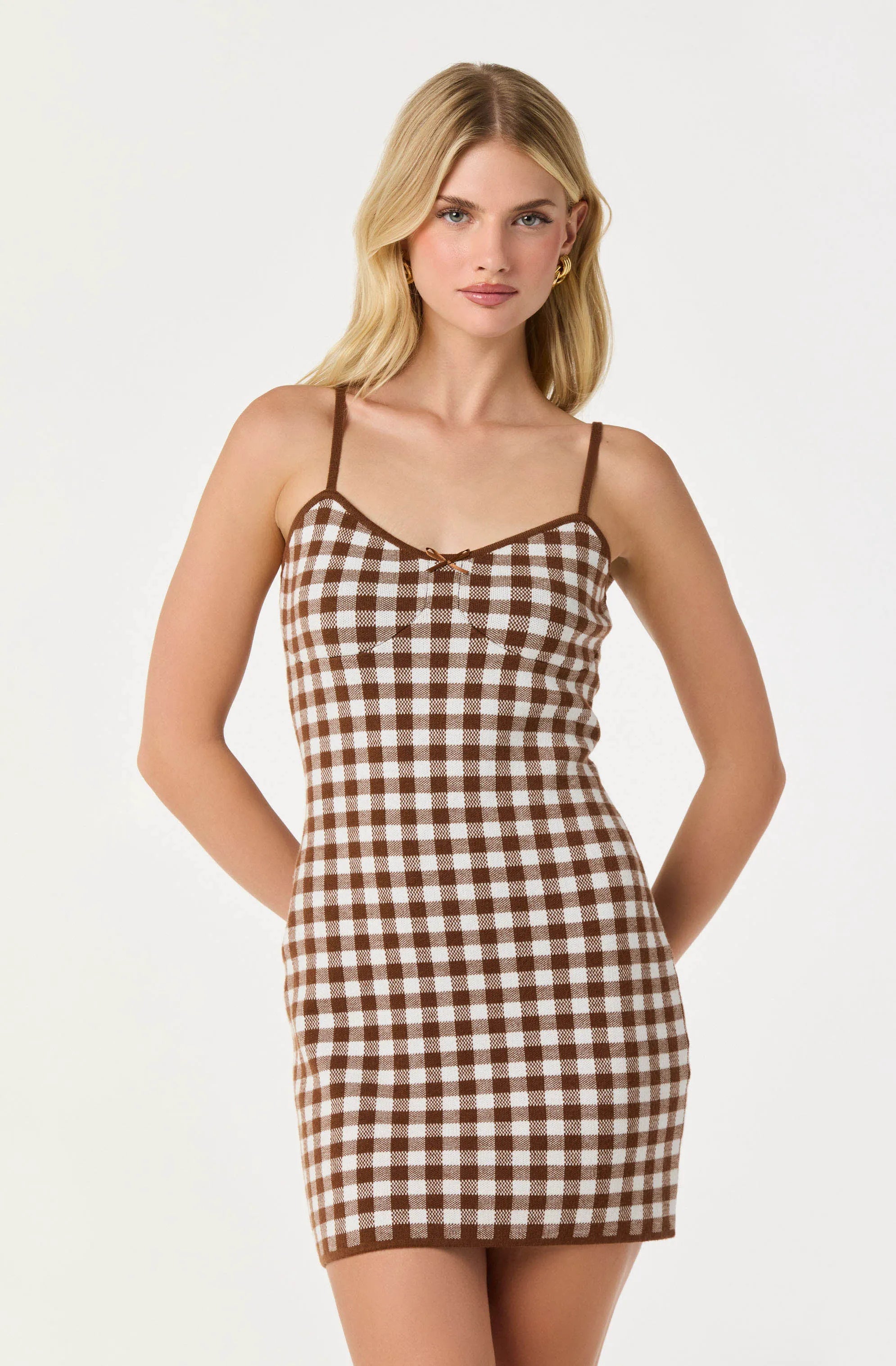 Brown gingham