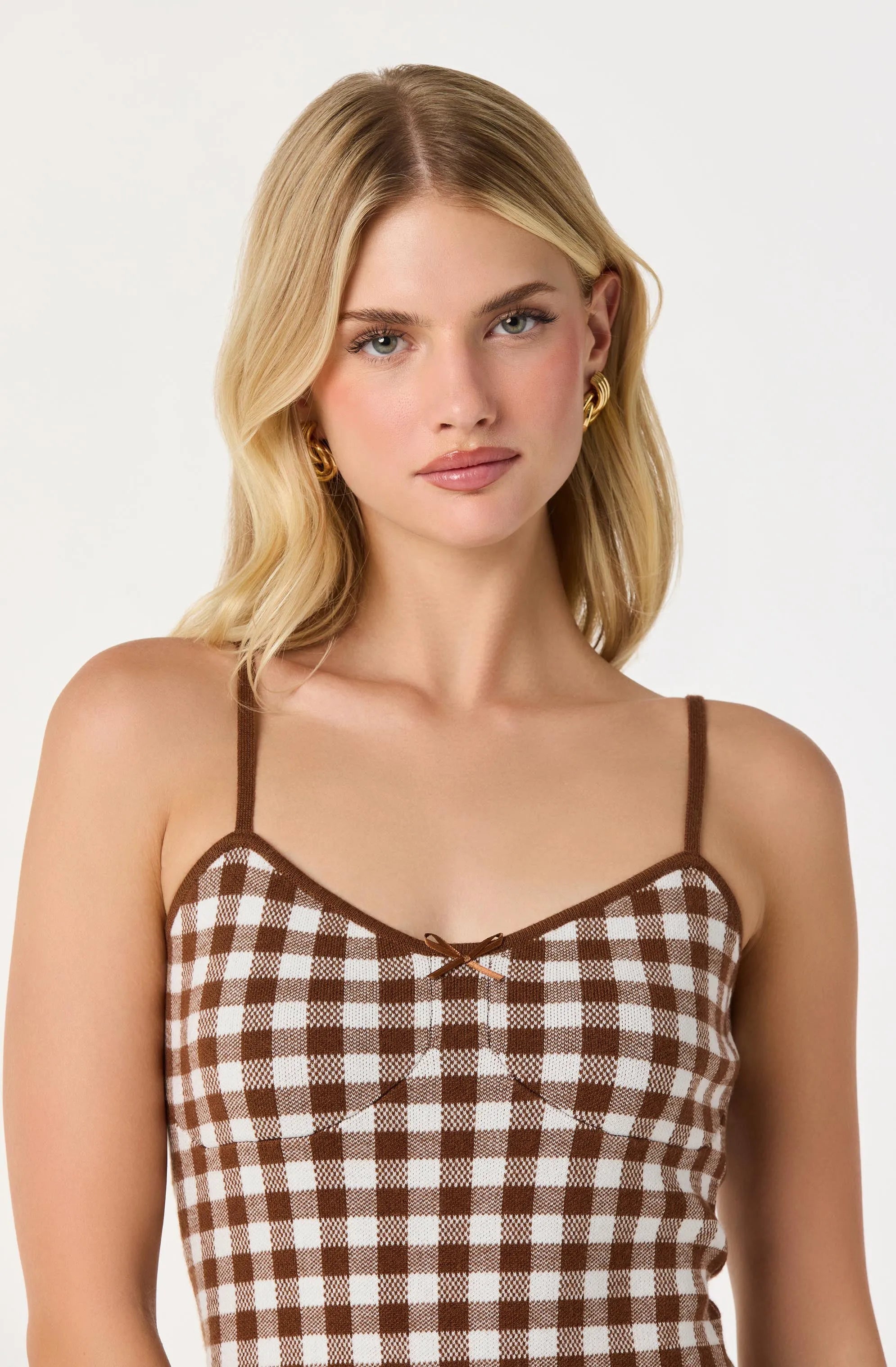 Brown gingham