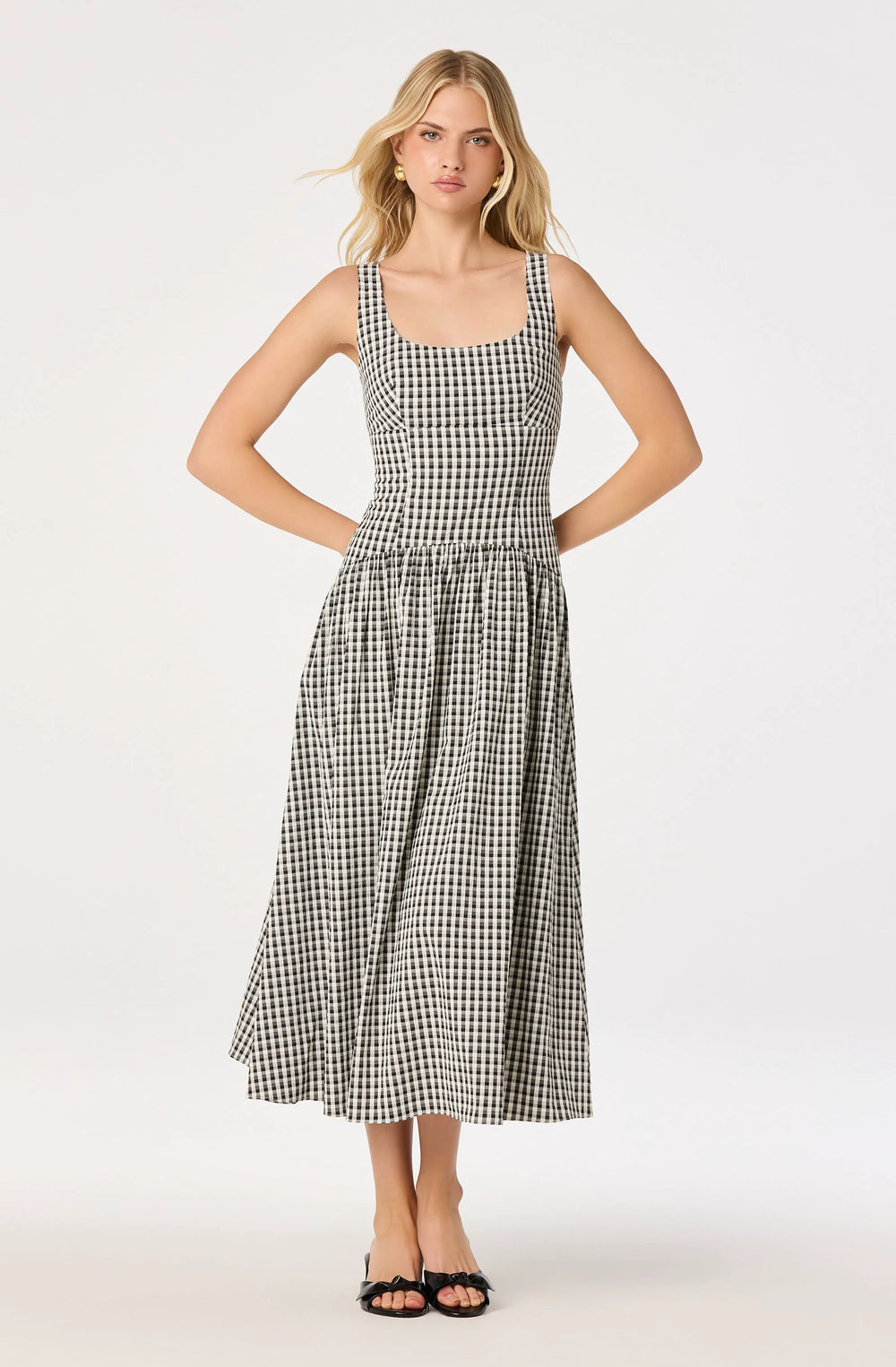 Black gingham