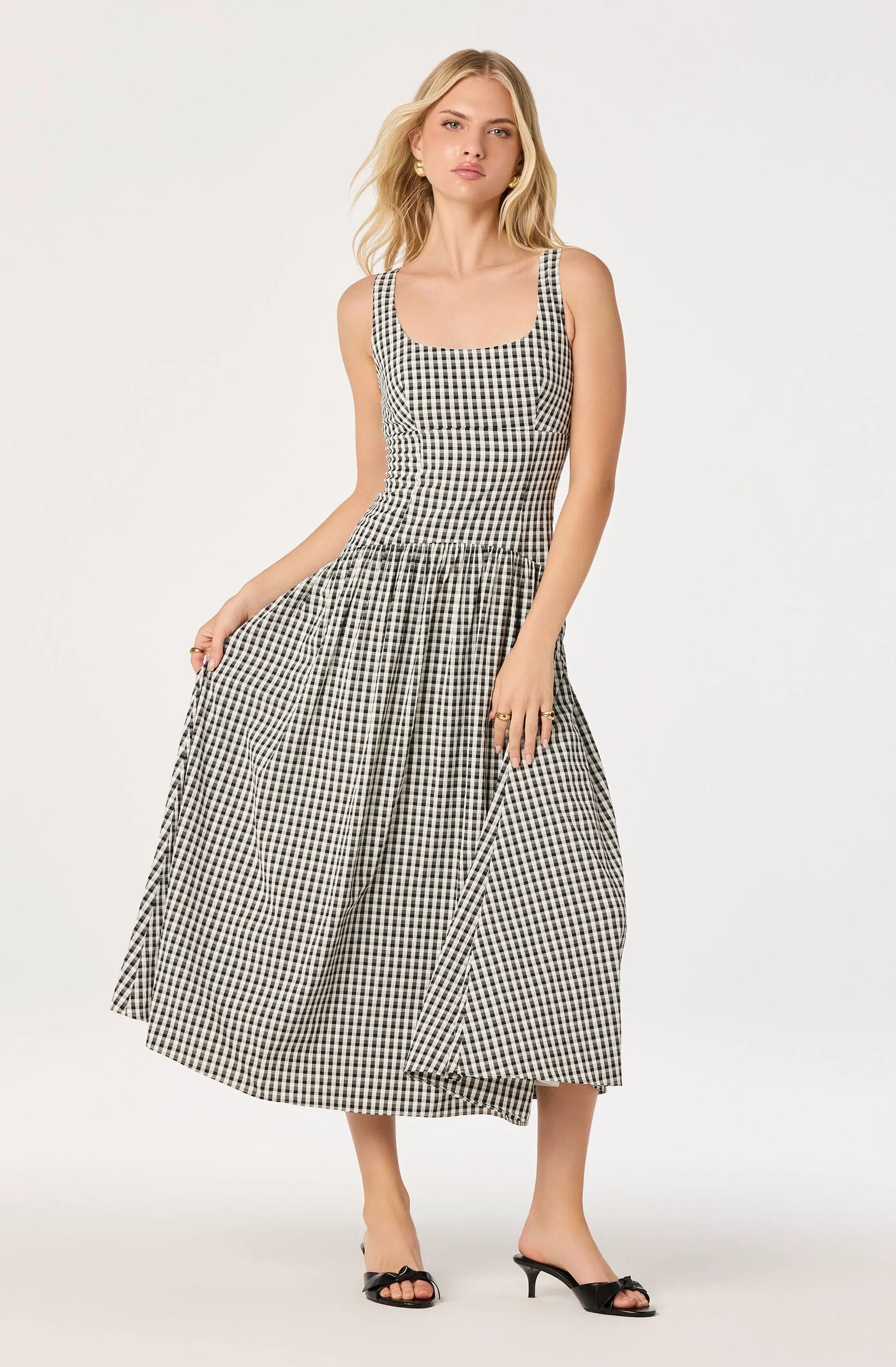 Black gingham