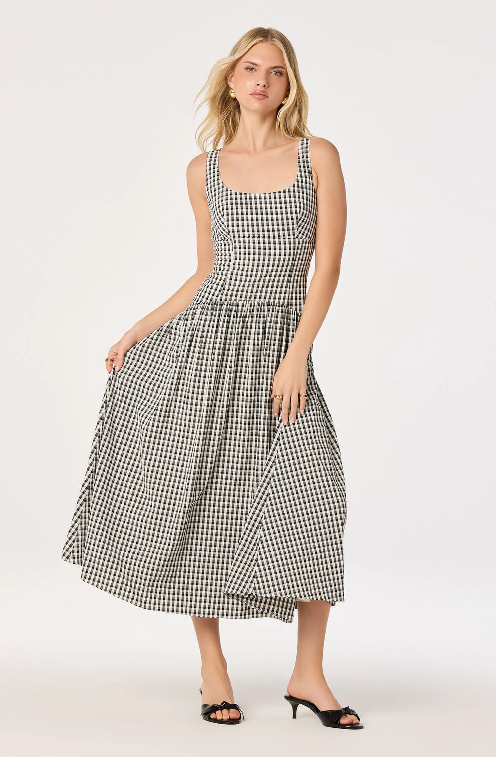 Black gingham