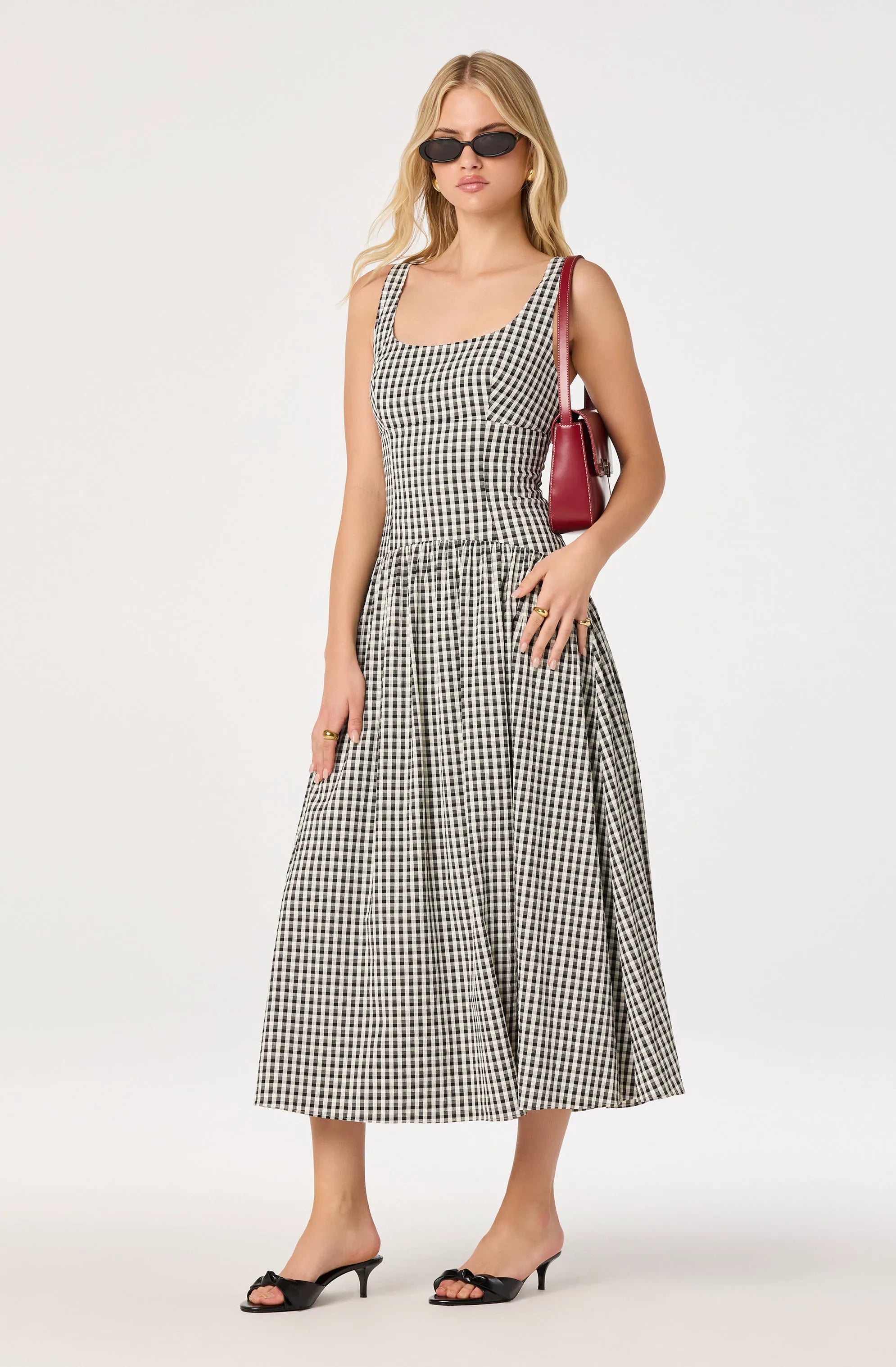 Black gingham